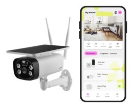 Bezprzewodowa kamera bezpieczeństwa OMAJIN OSC-01-EU solarna Biały, Czarny