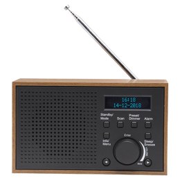 Radio Denver DAB-46DARK GREY Internet Analogowe i cyfrowe Czarny, Brązowy