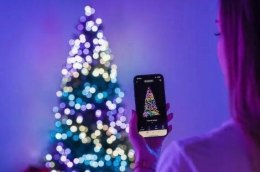 Twinkly Pre-lit Tree -1.50m Choinka, 270 RGB LED, zielony przewód, typ wtyczki C