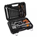 Zestaw kluczy nasadowych10-206, 100 szt, rozmiary 1/4 i 1/2, walizka, NEO TOOLS