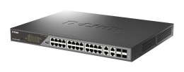 D-Link DSS 200G-28MP - Switch - zarządzany - 24 x PoE - Switch - 1 Gbps