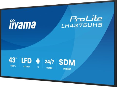 Monitor IIYAMA 108cm (42,5") LH4375UHS-B2AG 16:9 2xHDMI+3xDP+2xUSB