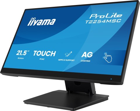 Monitor iiyama T2254MSC-B2AG 21,5" Optical Bonded PCAP 10P Touch Anti Glare MPP2.0 aktywny rysik obsługiwany 1920x1080