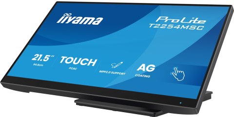 Monitor iiyama T2254MSC-B2AG 21,5" Optical Bonded PCAP 10P Touch Anti Glare MPP2.0 aktywny rysik obsługiwany 1920x1080
