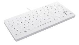 CHERRY AK-C4112 - Klawiatura medyczna kompaktowa podświetlana USB QWERTZ niemiecka biała