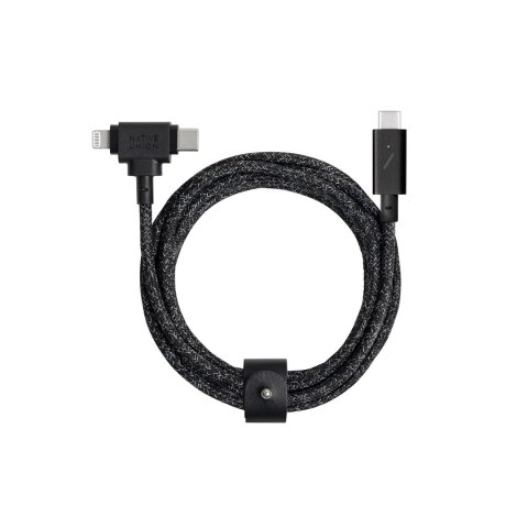 Native Union Belt Cable Duo Pro 240W - kabel USB-C - USB-C / lightning, 2,4 m (cosmos)
