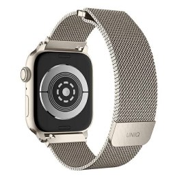 UNIQ pasek Dante Apple Watch Series 4/5/6/7/SE 42/44/45mm. Stainless Steel starlight
