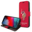 US Polo USFLBKP12SPUGFLRE iPhone 12 mini 5,4" czerwony/red book Polo Embroidery Collection