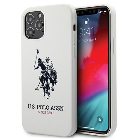 US Polo USHCP12LSLHRWH iPhone 12 Pro Max 6,7" biały/white Silicone Collection