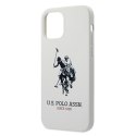 US Polo USHCP12LSLHRWH iPhone 12 Pro Max 6,7" biały/white Silicone Collection