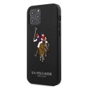 US Polo USHCP12MPUGFLBK iPhone 12/12 Pro 6,1" czarny/black Polo Embroidery Collection