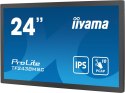 Iiyama 23,8-calowy, 10-punktowy monitor dotykowy PCAP Open Frame z technologią panelu IPS, szklaną konstrukcją od krawędzi do kr