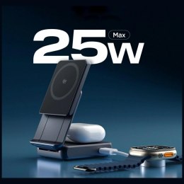 Ładowarka indukcyjna 2w1 Spigen Essential Qi2.2 25W MagSafe czarny