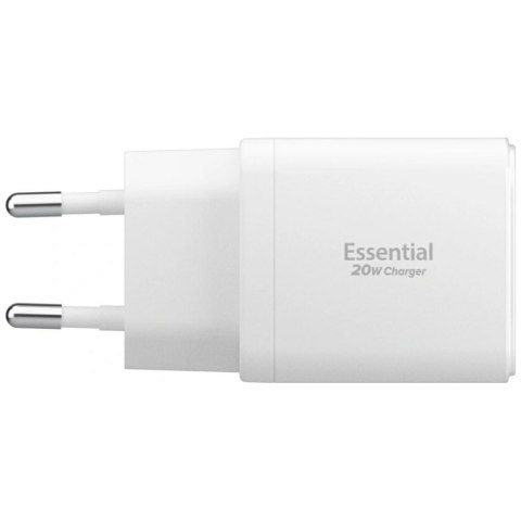 Ładowarka sieciowa Spigen Essential EE202EU 20W USB-C/USB-A biały