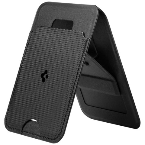 Magnetyczny portfel Spigen S314-1 Slim Fold Tripod MagSafe czarny