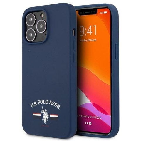 US Polo USHCP13XSFGV iPhone 13 Pro Max 6,7" granatowy/navy Silicone Collection