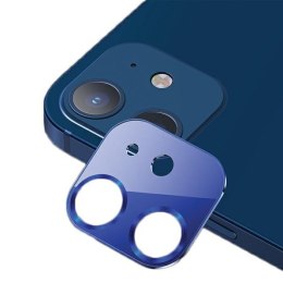 USAMS Camera Lens Glass iPhone 12 metal niebieski/blue BH703JTT05 (US-BH703)