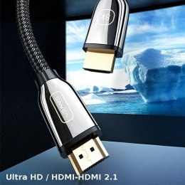 USAMS Kabel HDMI - HDMI 2.1 U67 3m 8K czarny/black Ultra HD SJ498HD01 (US-SJ498)