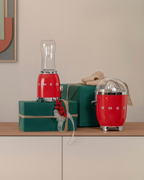 Blender Smeg PBF01RDEU ze stali nierdzewnej, czerwony