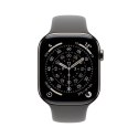 Apple Watch Series 11 GPS + Cellular 46mm koperta z naturalnego tytanu i sportowym paskiem w kolorze kamiennej szarości - S/M (M