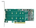 Delock PCI Express x8 Card 2 x internal NVMe M.2 Key M - Bifurcation - storage controller - M.2 NVMe Card - PCIe 4.0 x8