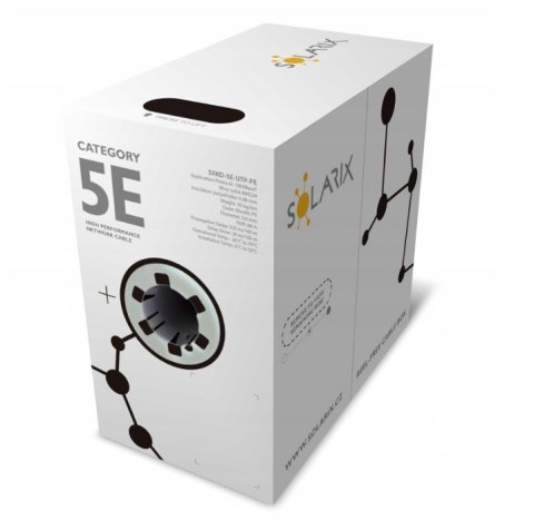 Kabel instalacyjny Solarix CAT5E UTP PE FC