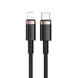 USAMS Kabel U63 USB-C na Lightning 1,2m 20W PD Fast Charge czarny/black SJ484USB01 (US-SJ484)