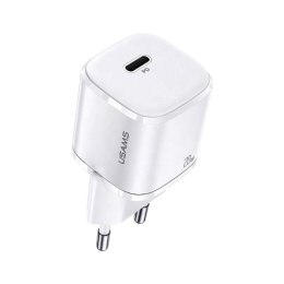 USAMS Ładowarka siec. 1xUSB-C T36 mini 20W (only head) PD3.0 Fast Charging biały/white CC124TC02 (US-CC124)