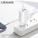 USAMS Ładowarka siec. 1xUSB-C+1xUSB T35 20W (only head) PD3.0 +QC3.0 Fast Charging biały/white CC121TC01 (US-CC121)