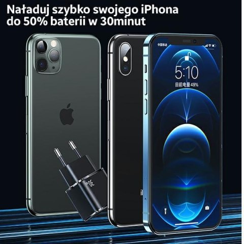 USAMS Ładowarka siec. 1xUSB-C T45 mini 30W (only head) PD3.0 Fast Charging czarny/black CC148TC01 (US-CC148)