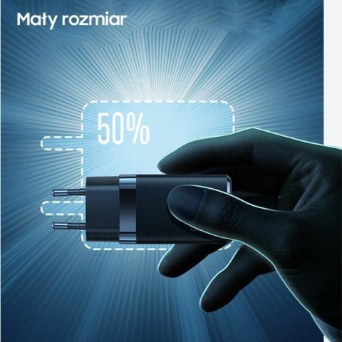 USAMS Ładowarka siec. T41 USB-C+USB GaN 47W PD+QC (only head) Fast Charging biały/white CC137TC02 (US-CC137)