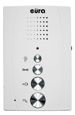 DOMOFON 'EURA' ADP-51A3 'DIFESA' - 1-rodzinny, 2 unifony, interkom, (biały)