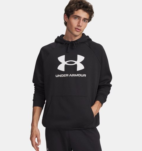 Bluza z kapturem Under Armour Rival Fleece Logo Hoodie - black/white