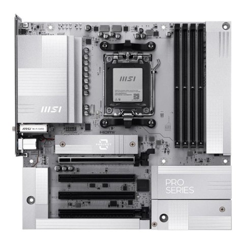 Płyta MSI PRO B850M-A WIFI PZ /AMD B850/DDR5/SATA3/M.2/USB3.1/WiFi/BT/PCIe5.0/AM5/mATX