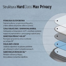 3MK Glass Max Privacy iPhone 6/6S Plus biały/white, FullScreen Glass Privacy