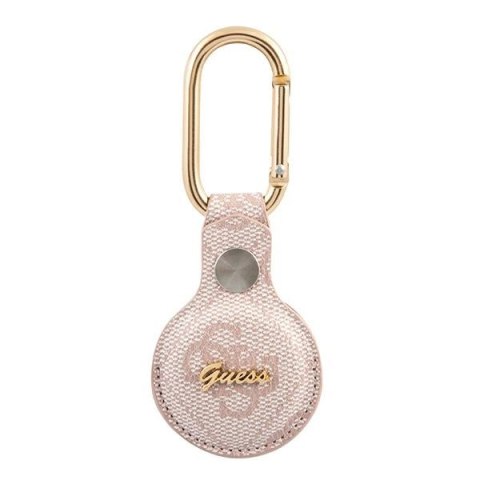 Guess GUATP4GMSRP AirTag case różowy/pink 4G Vintage Script