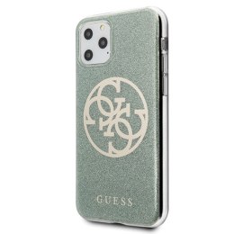 Guess GUHCN65PCUGLKA iPhone 11 Pro Max khaki hard case 4G Circle Glitter