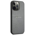 Guess GUHCP13LPSASBGR iPhone 13 Pro / 13 6,1" szary/grey Saffiano Strap
