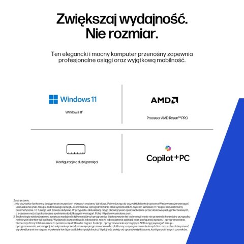 HP ZBook 8 G1ak 14 Ryzen AI 7 PRO 350 14.0"WUXGA IPS 400nits LBL AG 32GB DDR5 5600 SSD1TB Radeon 860M Cam IR 5 MPx 62Wh W11Pro 3