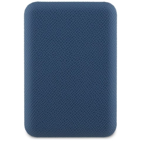 Powerbank indukcyjny Guess Grained Triangle 5000mAh 15W USB-C MagSafe niebieski