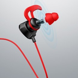 USAMS Słuchawki stereo EP-27 Gaming czerwony/red HSEP2701 jack 3,5mm (US-SJ262)