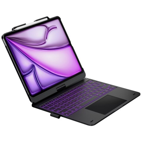 Etui Typecase Flexbook Touch z klawiaturą do iPad Air 13" 2024/2025 czarny