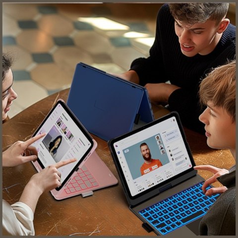 Etui Typecase Flexbook Touch z klawiaturą do iPad Air 13" 2024/2025 czarny