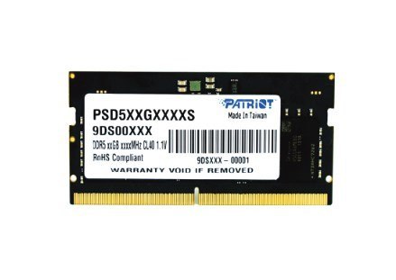 Pamięć PATRIOT (SODIMM/DDR5/32 GB/4800MHz/1.1V/40CL/SINGLE)