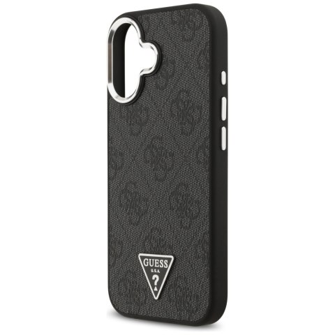 Etui Guess 4G Triangle Logo MagSafe do iPhone 17 czarny srebrny