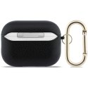 Etui Guess Grained Classic Logo do AirPods Pro 3 czarny