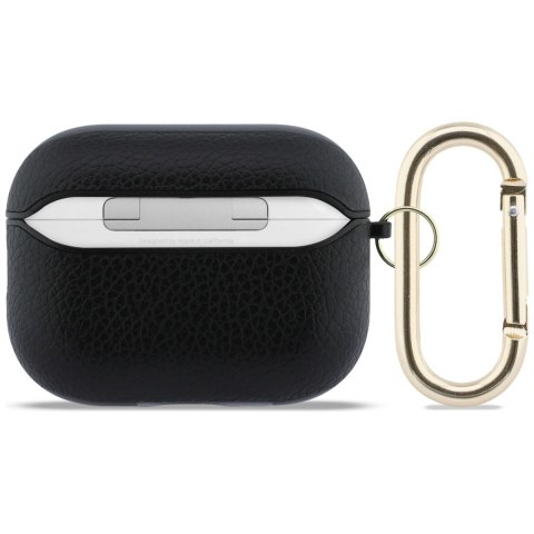 Etui Guess Grained Classic Logo do AirPods Pro 3 czarny
