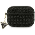 Etui Guess Rhinestone Triangle Charm do AirPods Pro 3 czarny