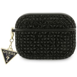 Etui Guess Rhinestone Triangle Charm do AirPods Pro 3 czarny