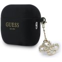 Etui Guess Silicone 4G Charm do AirPods Pro 3 czarny